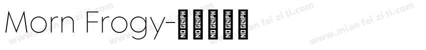 Morn Frogy字体转换